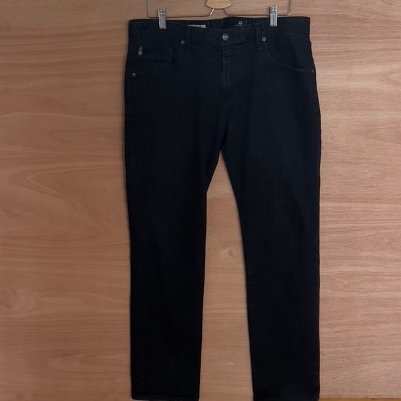 AG Adriano Goldschmied Matchbox Slim Straight Stretch Black Men's 36x32‎ USA - Picture 1 of 6